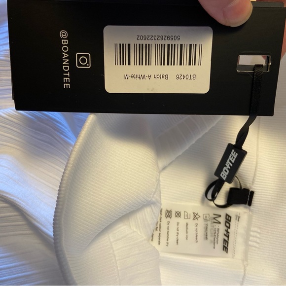 BO+TEE activation wide ribbed bike shorts - NWT - Picture 3 of 5